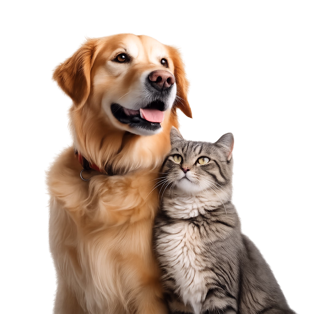 Perro y gato como imagen principal de Huellita PetShop